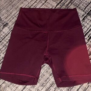 Lululemon Athletica Deep Red Bike Shorts